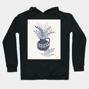 Still Life in Blue Vase Hoodie